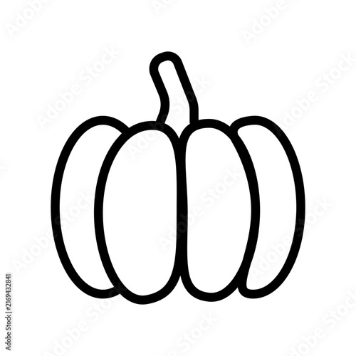 Pumpkin Halloween Symbol Icon Vector Design Illustration EPS 10