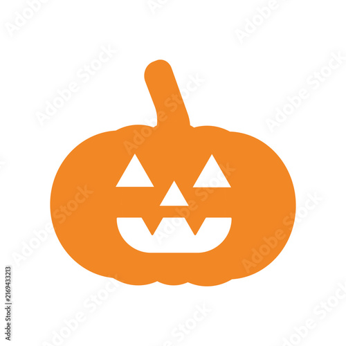 Pumpkin Halloween Symbol Icon Vector Design Illustration EPS 10