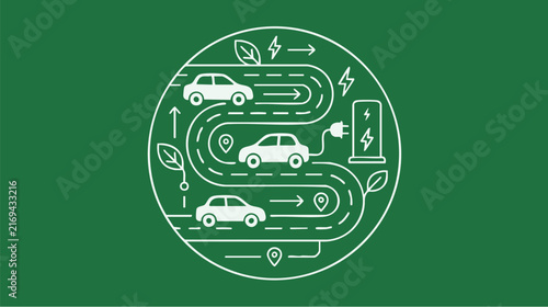 Sustainable Electric Mobility and Green Transportation Concept