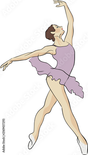 illustration of a ballet dancer