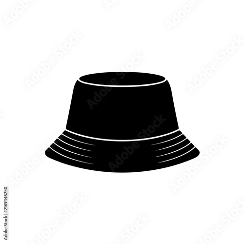 icon featuring a bell-shaped cloth cap with a downward-sloping brim, symbolizing 90s streetwear fashion popularized by hip-hop musicians and skaters, in a minimalist black and white style.
