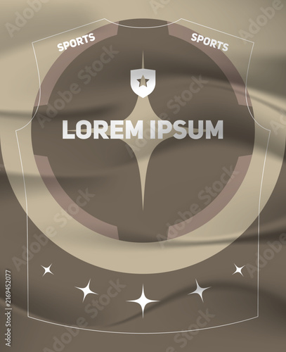 Dynamic Sports Jersey Template with Bold Geometric Shapes and Modern Athletic Style