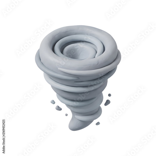 Claymorphic tornado vortex