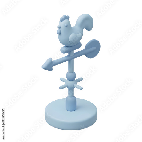 Claymorphic weather vane