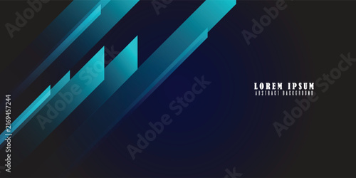 Futuristic abstract background. Modern diagonal geometric shapes. Blue gradient dynamic lines.