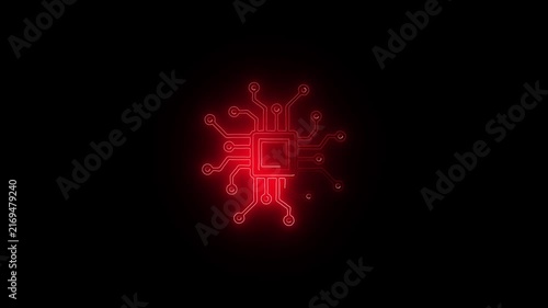 Futuristic circuit board Microchip CPU Processor Network motherboard cyber nans chip, processor, and semiconductor. tech mg. AI innovation concept. innovation future tech data, Ac big data lines dots