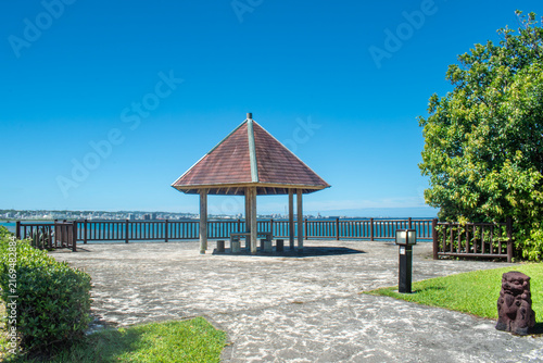 沖縄県北谷町美浜展望台の風景