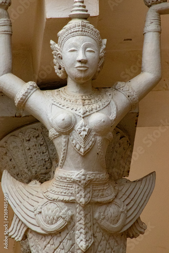 Canvastavla statue dans le palais royal de Phnom Penh, Cambodge