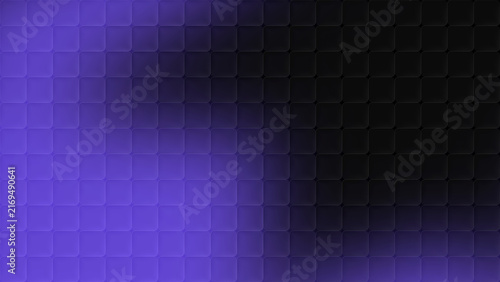 Quadro su tela Abstract gradient cubic glass pattern background in dark purple and black