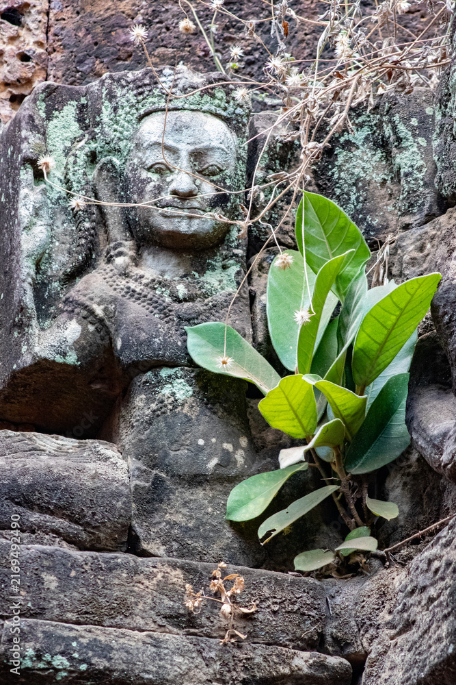 Obraz premium sculpture dans le complex d'Angkor, Siem reap, cambodge