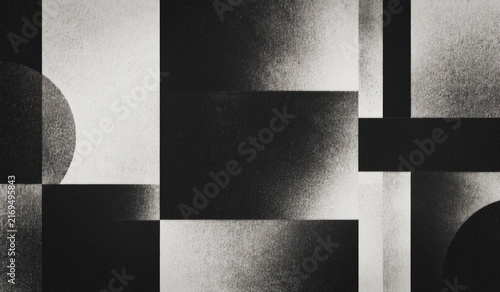Foto Abstract Black and White Metal Texture Background with Industrial Surface, Monoc