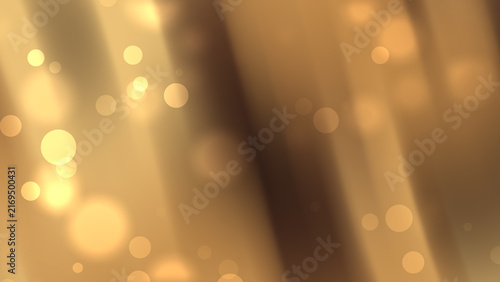 Abstract luxury golden bokeh light background with warm glowing rays, sunbeams, and floating glitter particles for festive backdrop and award banner design
