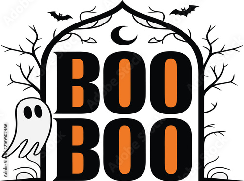 Colorful halloween celebration graphic design featuring festive holiday elements and decorative seasonal illustrations for party invitations and posters
