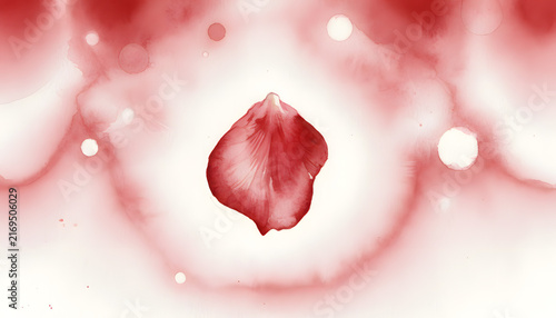 Close-up of a Petal of flower with glow