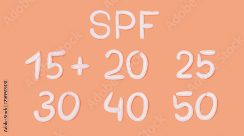 SPF Number 3D Icon Set
