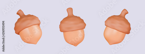Acorn 3D Icon Set