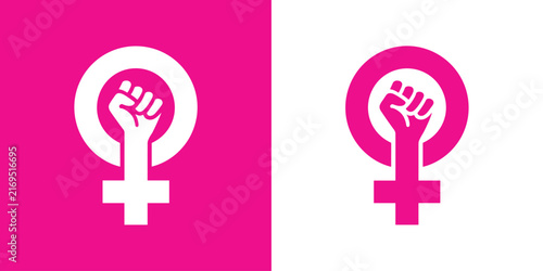 Cuadro en lienzo Feminism Symbol