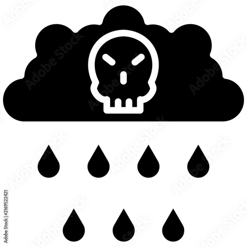 Fotografía Acid Rain Icon