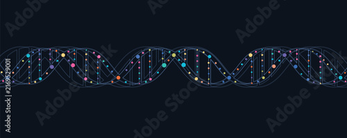 Medical science, DNA strands, connected neural web,  technology background, virus protection