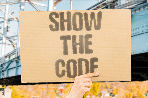 Принти на полотні "Show the code" Platforms reveal curation methods