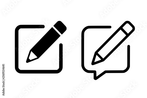 Принти на полотні Edit icon vector pencil icon