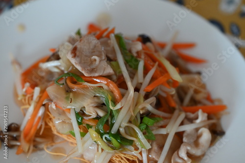 野菜たっぶりのあんかけ焼きそば
