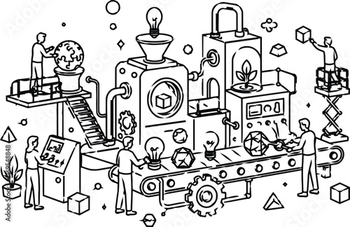 Adobe Illustrator Artwork Smart Manufacturing and Industrial Automation Innovation
