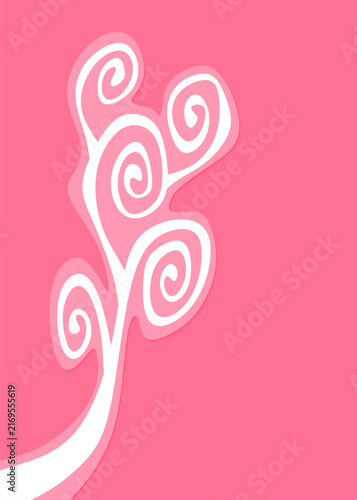 Abstract background with wavy and curly lines pattern and with some copy space area