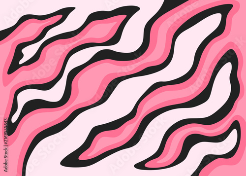 Abstract background with gradient wavy lines pattern
