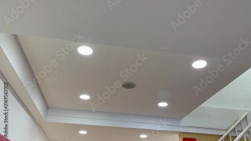 Interior Plasterboard Ceiling Design with Recessed LED Lights