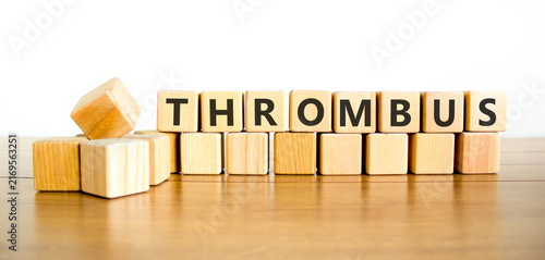 фотографія Thrombus word symbol