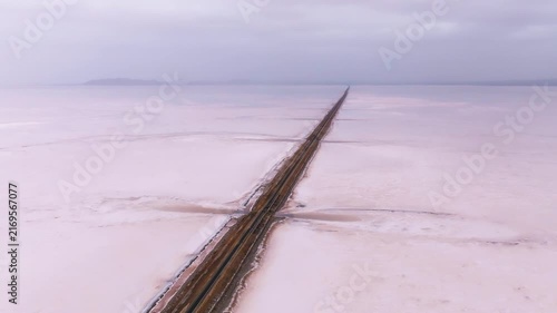 Aerial view of the Road to Heaven, Dholavira, stretching across the White Rann of Kutch, India, Stunning desert landscape with endless salt flats and a serene sky, Road to heaven, Rann of Kutch 2026