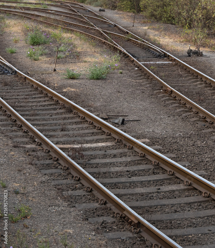 Konstfotografi Old Railway Track Sidings