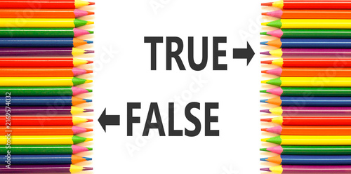 фотографія True or false symbol