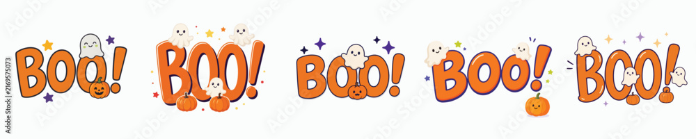 Fototapeta premium Halloween-themed greeting vector. Vektor, illustration, minimalist, flat