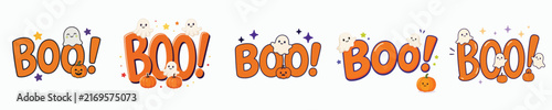 Halloween-themed greeting vector. Vektor, illustration, minimalist, flat