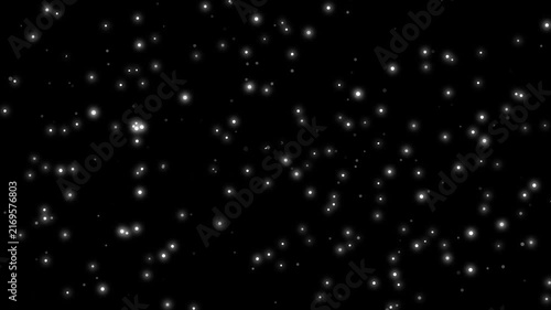 Abstract Twinkling Starfield Background Loop with Blinking Digital Dots