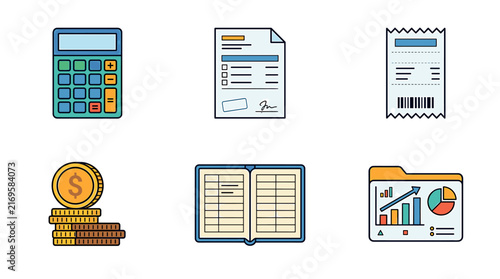 Financial and Accounting Icons Set