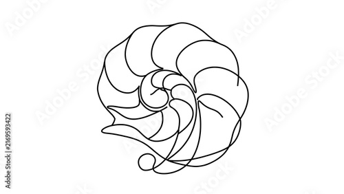 Abstract spiral design on white background.