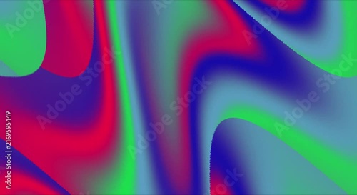 Vibrant Multicolor Fluid Abstract Background with Blue Green Red Wavy Shapes