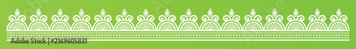 Fotografie Durga Puja Offer Banner with Decorative Durga Arch, Background Frame, Intricate Ornamental Border, Traditional Indian Design, Goddess Durga Theme, Happy Durga Puja Message, and Promotion for Navratri