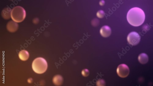Pastel Lavender and Warm Bronze Bokeh Orbs Motion Background
