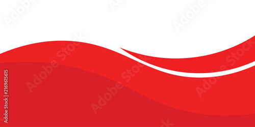 Red and White Wavy Background Concept for Indonesian Independence Day Banner