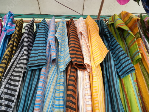 Принти на полотні Traditional clothing made from woven fabric distinctive to Buton Island