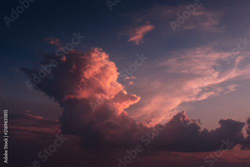 Bild auf Leinwand Miami sunset or sunrise, beautiful colourful natural landscape.