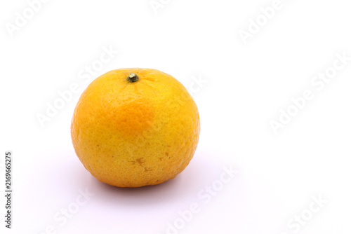Orange on a white background for skincare.