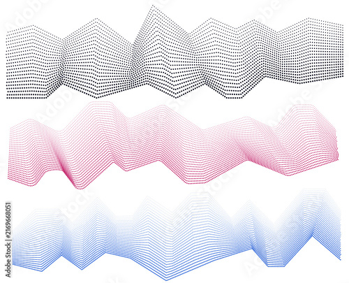 Dotted Contour Wave Elements