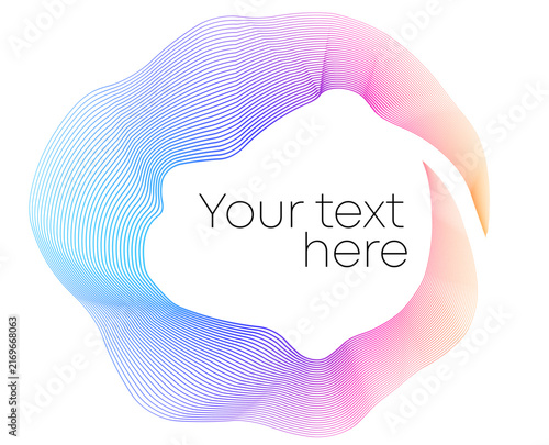 Abstract Geometric Spiral Frame