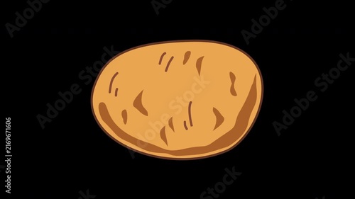 illustration of potatoes
