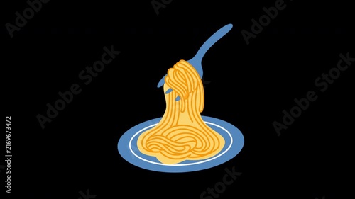 spaghetti pasta illustration cartoon